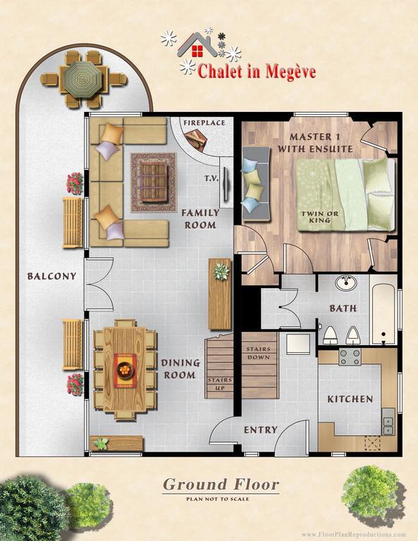 Bed and Breakfast Chalet In Megève Pokoj fotografie