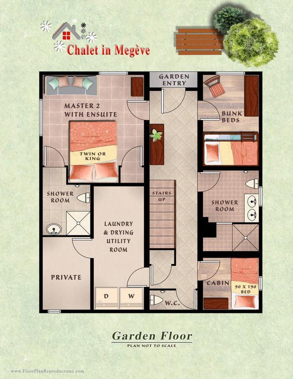 Bed and Breakfast Chalet In Megève Pokoj fotografie